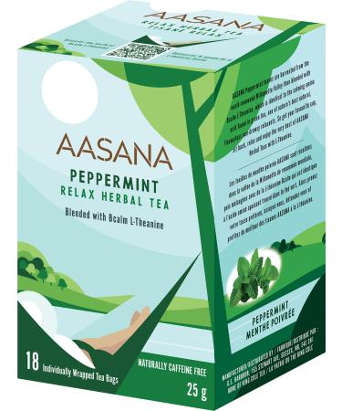 AASANA Pepperminint 25g 18 Tea Bags Relax Herbal Tea