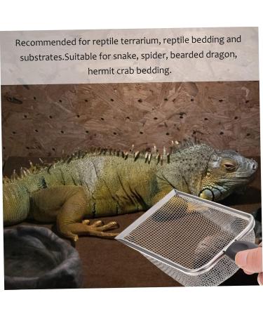 INOOMP 2 Pcs Pet Cleaning Tools Absorber Excavator Reptile Litter Cleaner Sand Seive Tank Stainless Steel 27X10X5CMx2pcs Blackx2pcs - Buy Online on GoSupps.com