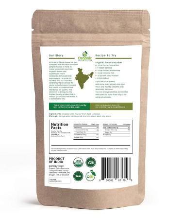 Organic Amla Powder 1lb (16oz) | Non-GMO, 100% Raw Amalaki from India | SHOPOSR - Buy Online on GoSupps.com