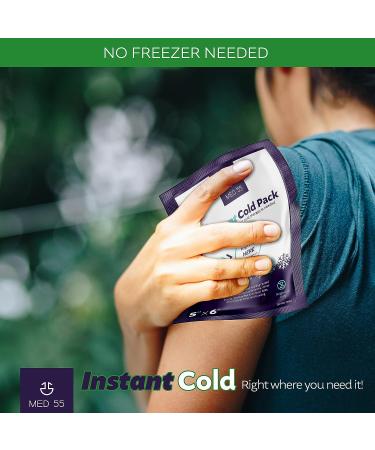 Disposable Cold Packs (6 Count) - Instant Ice Pack for Injuries, Pain Relief, First Aid - Swelling, Sprains, Bruises, Tooth Aches, Insect Bites - Buy Online on GoSupps.com