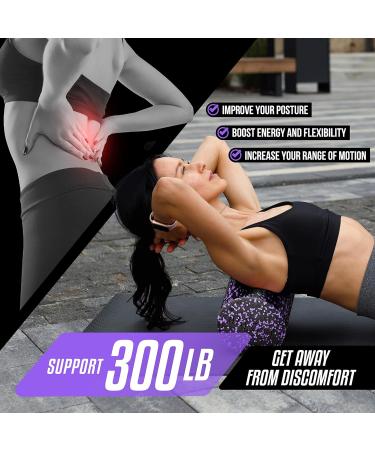 YES4All High-Density Foam Roller - 30/45/60/90 cm for Muscle Relief Yoga & Self-Massage - Purple Speckled - Buy Online on GoSupps.com