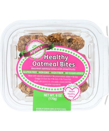 ALYSSA'S Healthy Oatmeal Bites, 6 OZ 6 Ounce (Pack of 1)