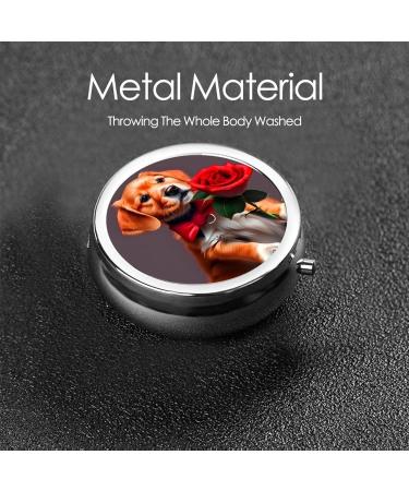 Portable 3 Compartment Dog Pill Box - Gentleman's Round Organizer for Travel | Order Internationally - Buy Online on GoSupps.com