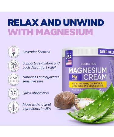 DOODLE HOG Parents & Child Magnesium Cream Bundle - Lavender & Unscented Lotion with Calendula Aloe Vera Shea Butter- Topical Magnesium Cream for Sleep - USA Made - Buy Online on GoSupps.com