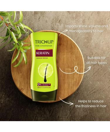 Trich-up Keratin Kit (Shampoo 200 ml + Conditioner 200 ml + Hair Cream 200 ml) - Buy Online on GoSupps.com