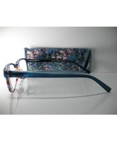 Foster Grant Misha Blue Multicolor Flower Reading Glasses +2.75 with Case - Stylish & Comfortable International Shipping Available - Buy Online on GoSupps.com
