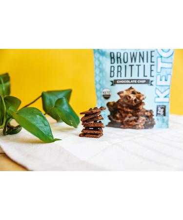 Keto Chocolate Chip Brownie Brittle - Low Carb Healthy Snack - 2.25oz (Pack of 3) - Buy Online on GoSupps.com