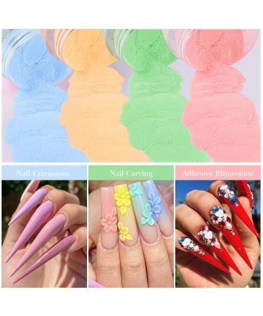 Saviland 10 Colors Acrylic Powder Set - Professional Nail Kit for Acrylic Nails Extension - No Lamp Needed - Spring Sunshine Collection - Buy Online on GoSupps.com