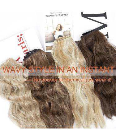 MaopaoBeauty 20 Clip in Curly Hair Extensions - 4PCS Natural Thick Hair Pieces (Reddish Brown Mixed Ash Blonde) - Buy Online on GoSupps.com