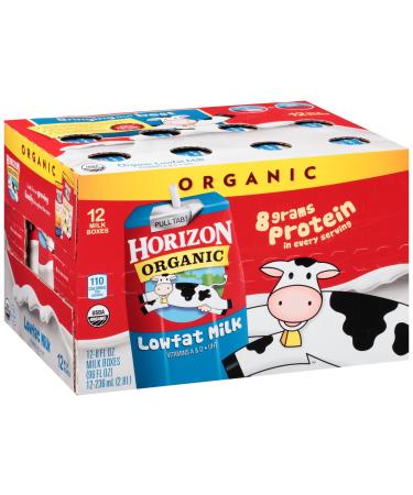Horizon Organic Lowfat Milk 12-8 fl. oz. Milk Boxes