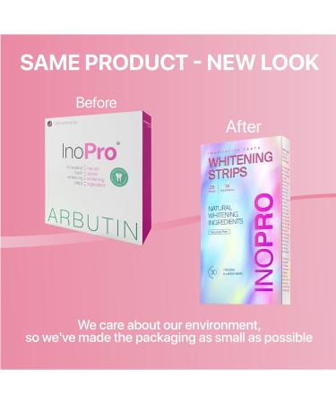 InoPro Peroxide-Free Teeth Whitening Strips - Gentle Whitening for Sensitive Teeth - Deep Stain Removal - 14 Treatments - Buy Online on GoSupps.com