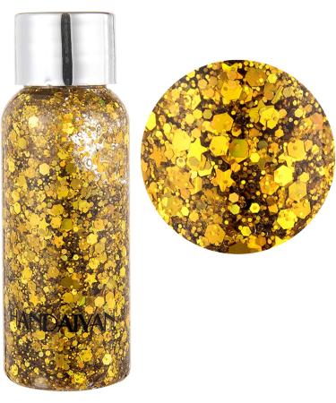 Gireatick Body Gel Glitter Set - Silver & Gold Holographic Chunky Glitter for Face, Body, Hair, Nails - 3 Boxes - Buy Online on GoSupps.com