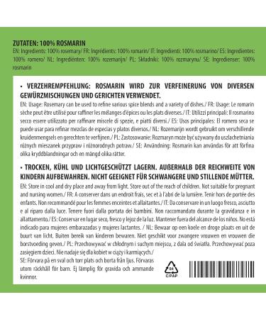 100% Pure Dried Rosemary 100g - Ideal for Spice Mixtures & Rosemary Tea - Buy Now! - Buy Online on GoSupps.com