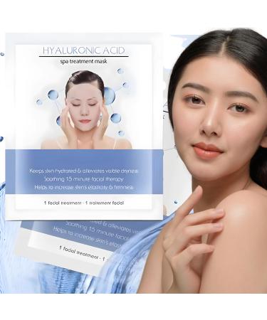 Face Masks Skincare | Instant Brightening Hydrating Hyaluronic Acid Face Sheet Mask | Anti-Aging Skincare | PH Balanced for Sensitive Skin | Not Tested on Animals | Korean Skincare