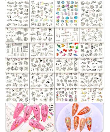 Esncddym Nail Design Brushes | Polish Pens Set Design Brushes for Gel Polish Decorations Brush for Manicure with Stickers - Buy Online on GoSupps.com