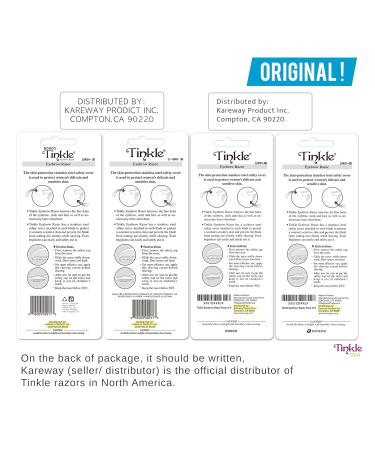 Dorco Tinkle Eyebrow Razors for Women - 9 Razors, 3ct per Pack (3pk) - Facial Hair Removal and Dermaplaning Tool with Stainless Steel Safety Cover - Exfoliating Face Trimmer - Buy Online on GoSupps.com