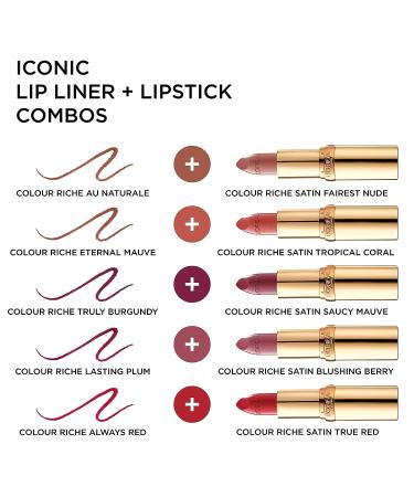 L'Or al Paris Colour Riche Lip Liner - Eternal Mauve 0.007 oz | 1 Count - Buy Online on GoSupps.com