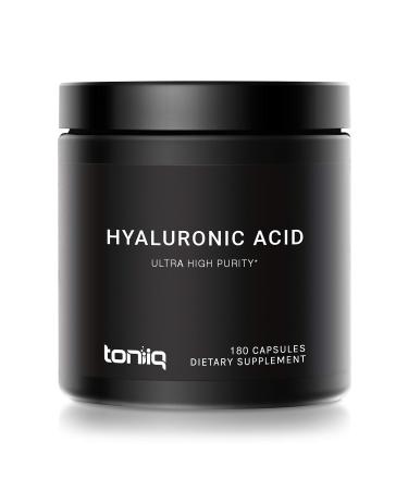 Toniiq Ultra High Purity Hyaluronic Acid High Strength with Vitamin C - 180 Capsules