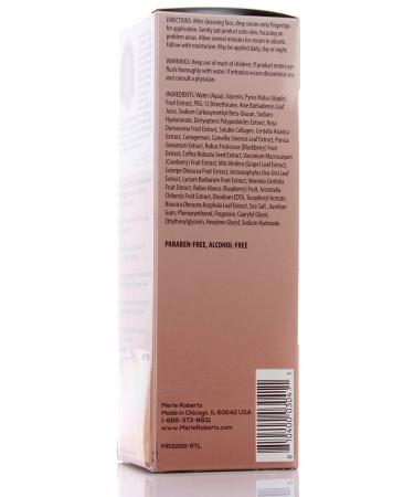 Merle Roberts Dark Spot Serum with Collagen | Anti-Aging Treatment for Wrinkles, Sagging Skin & Fine Lines | Bulgarian Rose & Superfood Botanicals | 1oz - Buy Online on GoSupps.com