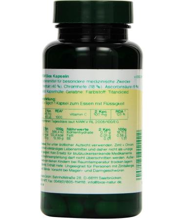 Bios Cinnamon and Chromium 100 Capsules - Premium Dietary Supplement | Boost Metabolism & Support Blood Sugar Levels - Buy Online on GoSupps.com