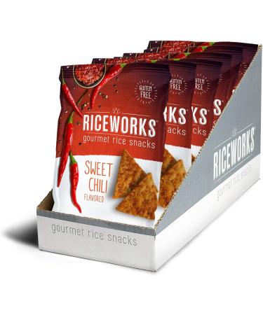  Riceworks Riceworks Gluten Free Crackers - Gourmet Rice Crackers - Sweet Chili 5.5 oz Pack of 6 - Buy Online on GoSupps.com