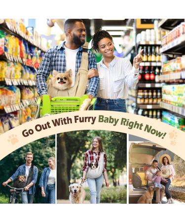 Pawaboo Dog Carrier Bag - Portable Pet Travel Bag for Small Dogs & Cats (Up to 12lbs) with Adjustable Shoulder Strap - Ideal for Outdoor Adventures - Buy Online on GoSupps.com