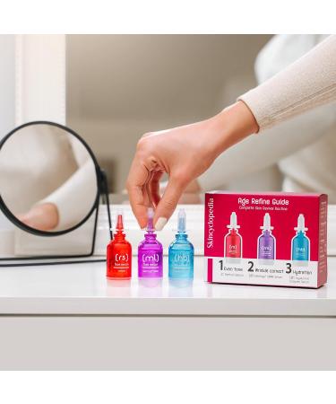 Skincyclopedia 1% Retinol Serum 10% Matrixyl 3000 Serum and 10% Hyaluronic Acid Serum for Face Set - Resurfacing Anti Wrinkle and Hydrating Face Serum Skincare Set for Dry and Aging Skin 3x15ml - Buy Online on GoSupps.com