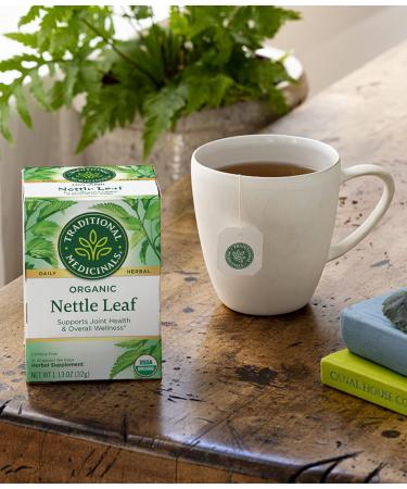 Traditional Medicinals Organic Nettle Leaf Tea - Joint Health & Wellness Support - 48 Tea Bags (Pack of 3) - Buy Online on GoSupps.com