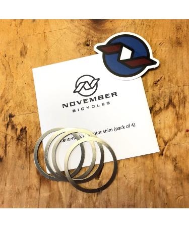 November Bicycles Centerlock Disc Rotor Shims - Pack of 4 | Enhance Brake Performance - Buy Online on GoSupps.com