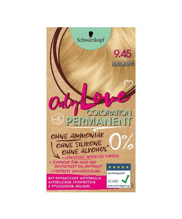 3x Schwarzkopf ONLY LOVE Hair Color 9.45 - Honey Blonde 0% Ammonia Silicone & Alcohol-Free | Shop Internationally - Buy Online on GoSupps.com
