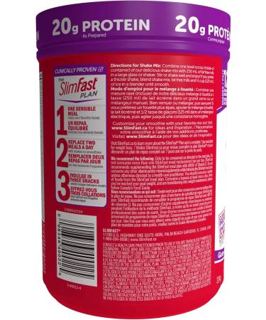 Slim Fast Advanced Nutrition Meal Replacement or Weight Loss Shake & Advanced Nutrition Meal Replacement or Weight Loss Shake 20g High Protein Smoothie Powder Vanilla Cream Gluten Free 324g - Buy Online on GoSupps.com