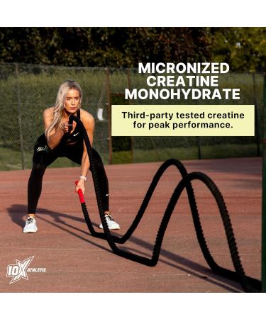 10X Athletic Creatine Unflavored 300g 60 servings - Buy Online on GoSupps.com
