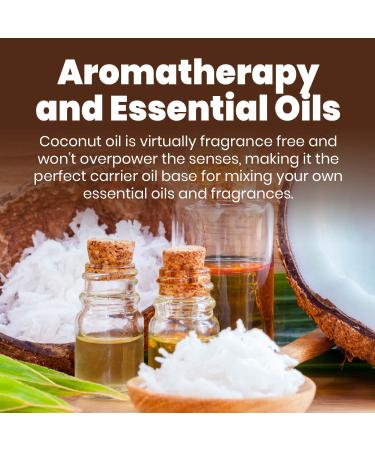 Skinsations Fractionated Coconut Oil 16oz - Natural Massage & Body Oil Lightweight Carrier Oil for Aromatherapy Ideal for Skin & Hair - Buy Online on GoSupps.com