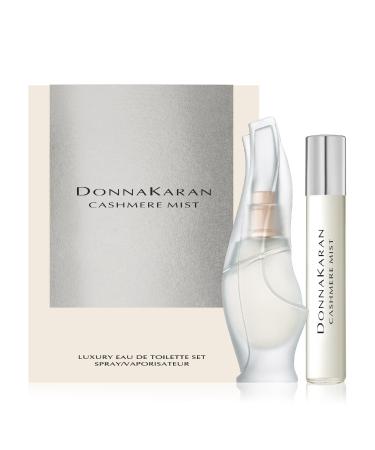 Donna Karan Cashmere Mist Luxury Eau de Toilette Set For Women - Mini Spray 0.5 Fl. Oz. & Purse Spray Travel Spray 0.5 Fl. Oz.