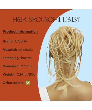 CAISHA XXL Hair Part Hair Tie - Daisy Dutt Updos with Braided Synthetic Fiber - Heat-Resistant Hellblond #27T613A - Perfect for Wavy Styles - Buy Online on GoSupps.com