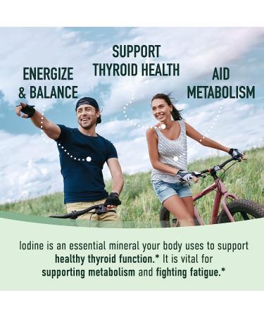 Organic Liquid Nascent Iodine Drops | Thyroid & Metabolism Support | 2 Fl Oz | Vegan & USDA Certified | 1100 mcg - Buy Online on GoSupps.com