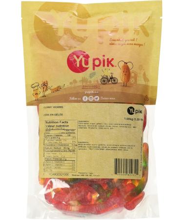 Yupik Gummy Worms 1 kg Gluten-Free Assorted Fruit Flavors Chewy & Colorful Long Gummies Fun Classic Treat Sweet Candy Delicious Snack Ideal for Gifting Holidays & Baking 1 kg (Pack of 1) - Buy Online on GoSupps.com