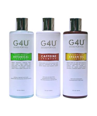 Buy G4U Botanical Shampoo for Hair Loss & Growth - Sulfate Free Natural Formula for All Hair Types - 12 oz - Buy Online on GoSupps.com