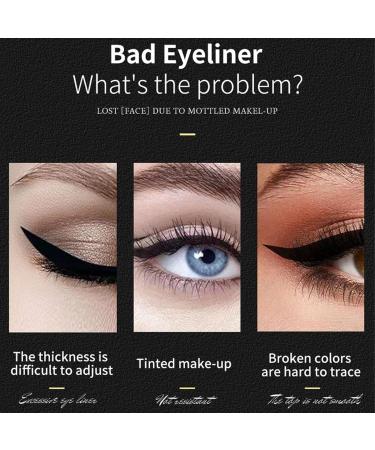 Dual Head Eyebrow - Eyeliner Pencil Eyebrow Stencil Stamp Eyelashes Liquid Double Tip Smudge Proof Waterproof Long-Lasting Sensitive Eyes Normal False Lashes Kagrote Green - Buy Online on GoSupps.com