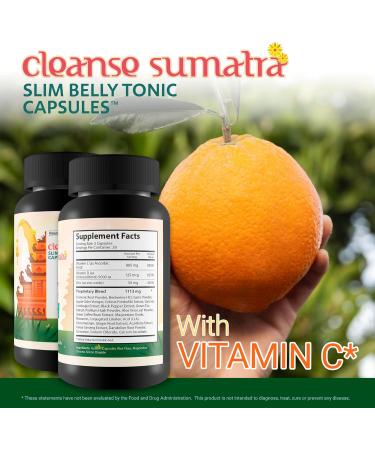 Cleanse Sumatra Slim Belly Tonic Capsules - Our Best Gut Cleanse Detox for Women & Men - Our Best Colon Cleanse - Natural Slim Gut Cleanse Detox for Men & Women - Healthy Natural Colon Cleanse Pills - Buy Online on GoSupps.com