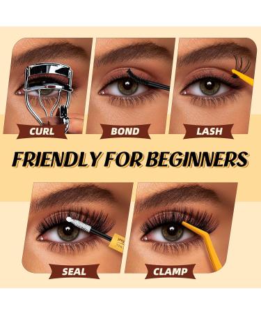 QUEWEL Clusters-Lashes Kit 30+40+50D Lash Clusters Mixed 10-16mm D Curl Eyelashes-Individual Kit with Waterproof Lash Bond and Seal and Lash Tweezer DIY at Home for Beginner(30D+40D+50D-KIT) - Buy Online on GoSupps.com