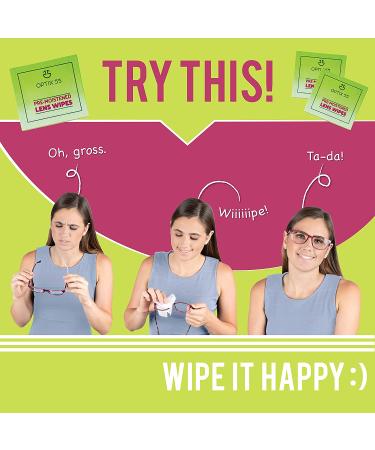 300 Pre-Moistened Eyeglass Cleaner Lens Wipes - Individual Wrapped for Glasses, Sunglasses, Screens, Electronics & Lenses - Streak-Free - Buy Online on GoSupps.com