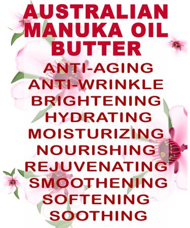 Botanical Beauty MANUKA OIL BUTTER Australian RAW VIRGIN UNREFINED for Face Body Hair. Dry Skin Cracked Hands with Cocoa Cacao Butter and Manuka Honey Essential Oil (4 Fl Oz) 4 Fl Oz (Pack of 1) - Buy Online on GoSupps.com