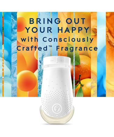 Glade PlugIn Plus Air Freshener Starter Kit - Coastal Sunshine Citrus Scented Oil for Home & Bathroom - 0.67 Fl Oz - 1 Warmer + 1 Refill - International Shipping Available - Buy Online on GoSupps.com