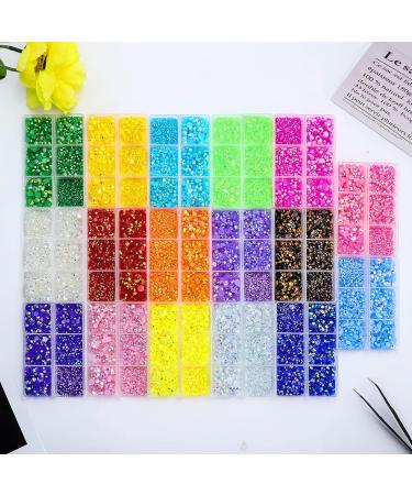 Briskbloom 3000PCS Orange AB Resin Flatback Rhinestones - 2mm-6mm - for Tumblers, Mugs, Bottles, Craft Decoration - Loose Bling Gem Stones - Buy Online on GoSupps.com