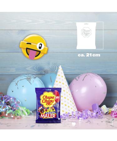 Chupa Chups Tongue Painter Lollipops - 10 Piece Refill Bag | No Artificial Colors | Perfect Christmas Treat! - Buy Online on GoSupps.com
