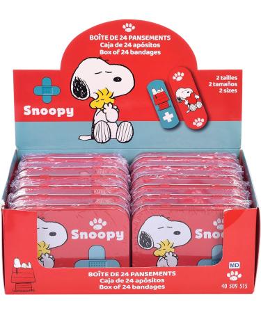 Snoopy Children's Plaster Metal Box - 24 Beautiful Plasters for Kids - Perfect for Backpacks & Handbags - Licensed Product - Buy Online on GoSupps.com