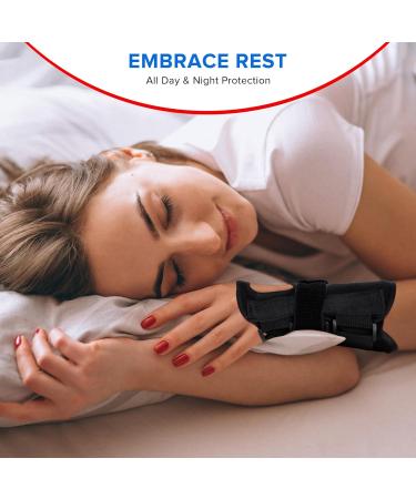 Sioven Carpal Tunnel Wrist Support Brace with 3 Straps Metal Splint Stabilizer - Carpal Tunnel Wrist Splint for Sprains and Tendonitis (Black Right Hand L/XL) Sioven Wrist Support Right Hand L/XL - Buy Online on GoSupps.com
