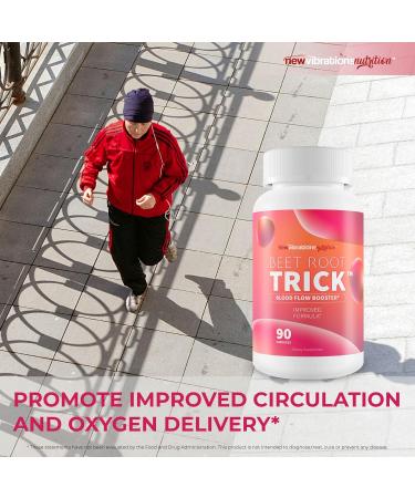 Beet Root Trick - Our Best High Pressure Pills for Advanced Blood Flow - Natural Nitric Oxide Vasodilator Formula - Vitamin Blood Flow Vein Circulation Supplement - Circulation and Vein Supplements - Buy Online on GoSupps.com