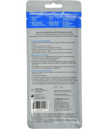StrengthTape Kinesiology Tape Kit - Shoulder - Premium Sports Tape Provides Support and Stability to The Target Area - Buy Online on GoSupps.com